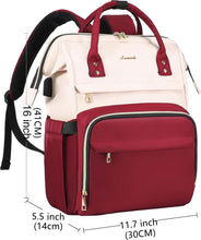 Charger l&#39;image dans la galerie, SAC A DOS LOVEVOOK ROUGE BEIGE
