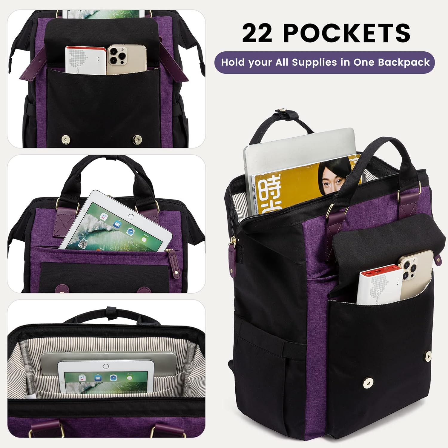 LOVEVOOK VIOLET NOIR GRIS 15,6"