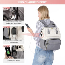 Charger l&#39;image dans la galerie, SAC A DOS LOVEVOOK GRIS BEIGE
